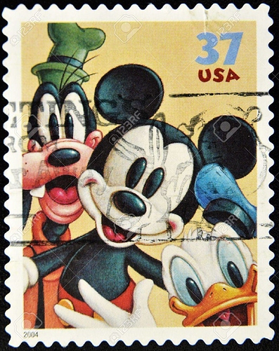 10659050-stamp-with-goofy-mickey-mouse-and-donald-duck