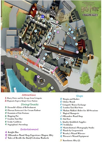 hogsmeade universal map