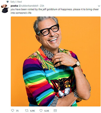 Jeff Goldblum of Happiness
