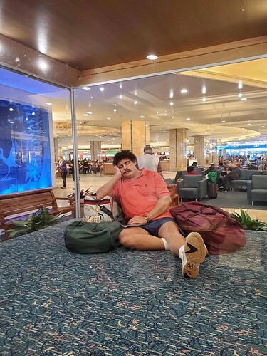 Sleeping Man statue
